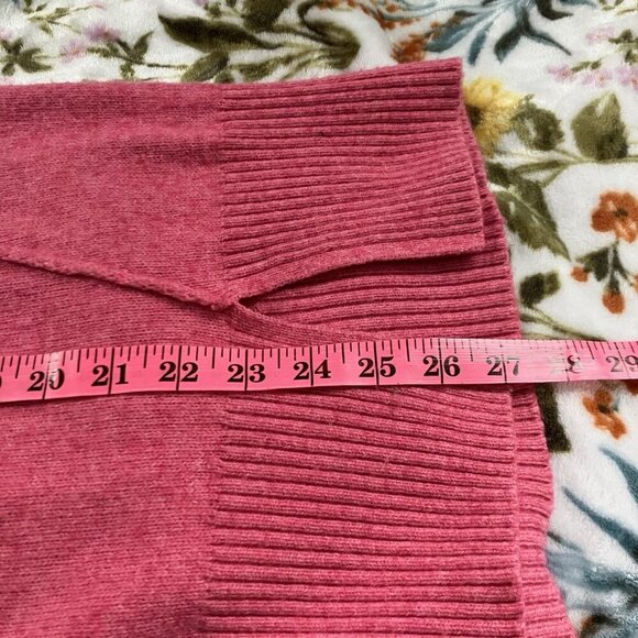 Zaket & Plover Sweater Womens S Pink Knit Merino Wool Cotton Oversized - Picture 6 of 6